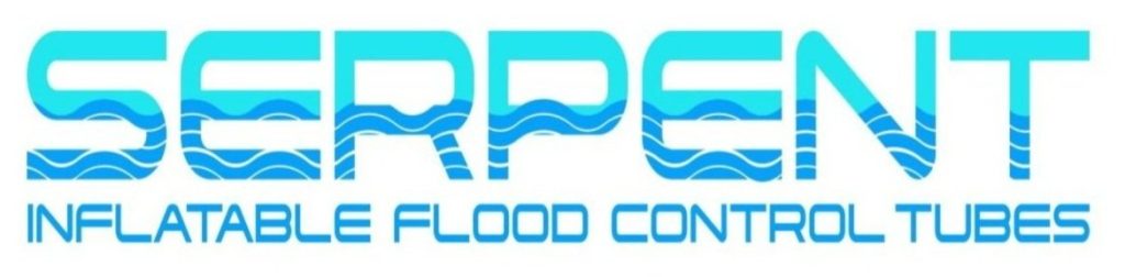 Serpent inflatable flood control tubes logo